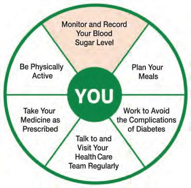 A Circle of Help to Live a Healthy Life You are the center of a healthy life with diabetes. All the elements of good care begin and end with you.