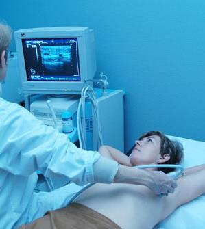 Breast Ultrasound and MRI Ultrasounds can determine the presence of cysts, fluid-filled sacs that are not cancer.
