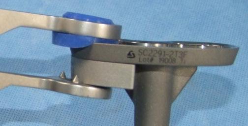 Implant Assembly and Implantation (cont) Modular Tibial Tray (used when no offset is needed) CAUTION: The tibial tray size must be compatible with the tibial insert size and matching femoral