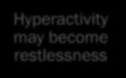 rarely hyperactive
