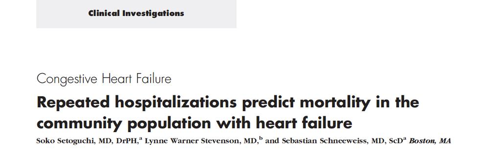 Characterize survival on HF admissions BC cohort >14,000 patients Survival time measured after first