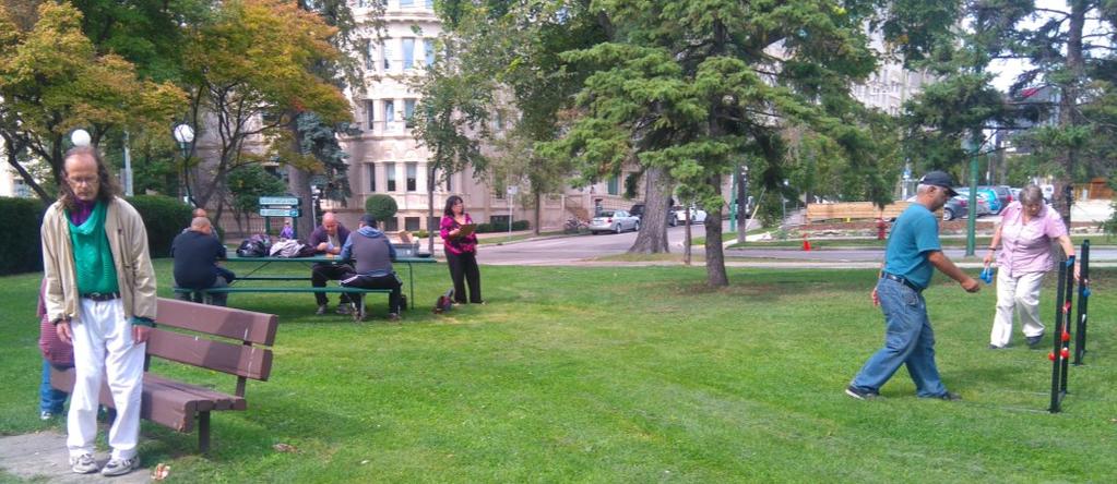 It was a beautiful day on July 20th and the MSS Peer Support had a Games Day outside in Bonnie Castle Park.