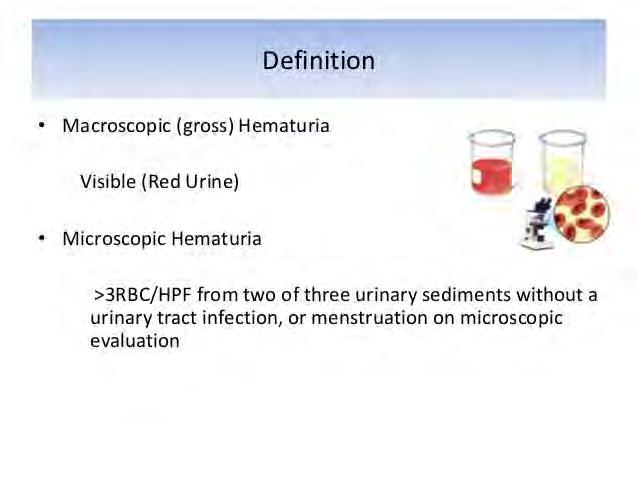 Hematuria can It be might differentiated be : into 2