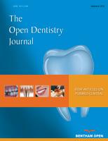 Send Orders for Reprints to reprints@benthamscience.ae 350 The Open Dentistry Journal, 2017, 11, (Suppl-1, M3) 350-359 The Open Dentistry Journal Content list available at: www.benthamopen.