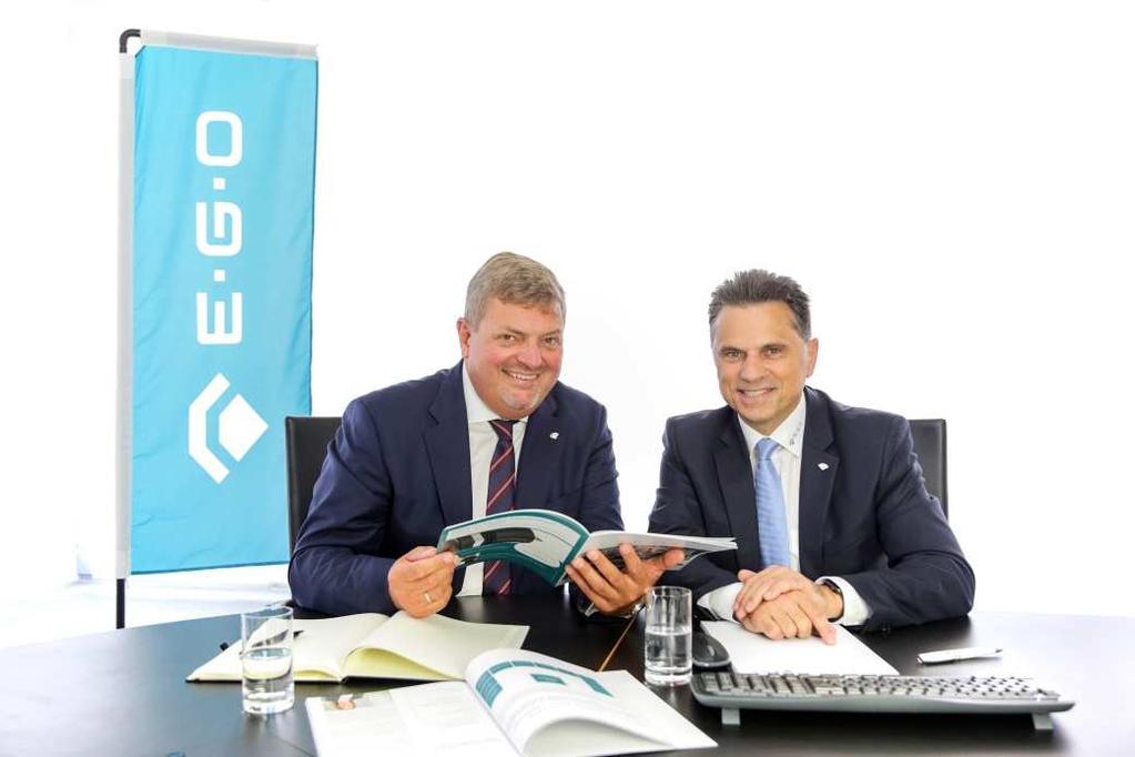 From left to right: Dirk Schallock, CEO of E.G.O.-Group at the beginning of 2019 and Wolfgang Bauer, CSO of E.G.O.-Group Photos: E.G.O. About the E.G.O.-Group The E.G.O.-Group consists of 18 sales and production companies in 16 countries.