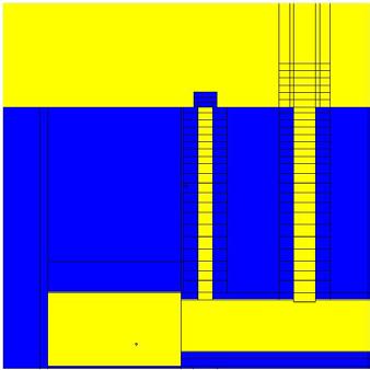 Geometry Blue = concrete Yellow = air