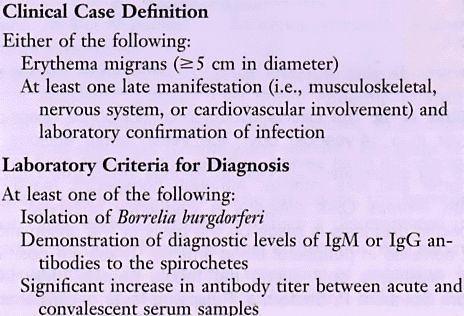 Diagnosis of Lyme