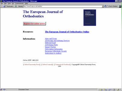 European J Orthodontics (Oxford