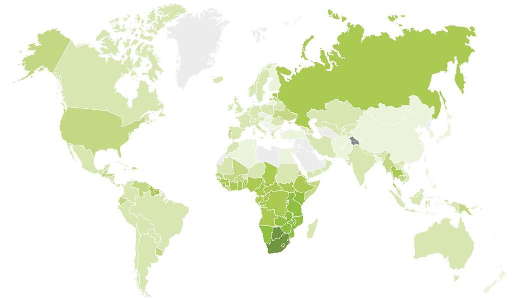 HIV prevalence among adults (15-49) % 2012 Adult