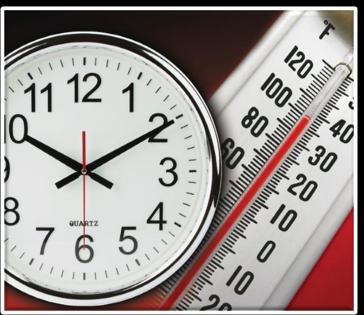 Time & Temperature In order to achieve a finished product that is consistent: Day to day Shift