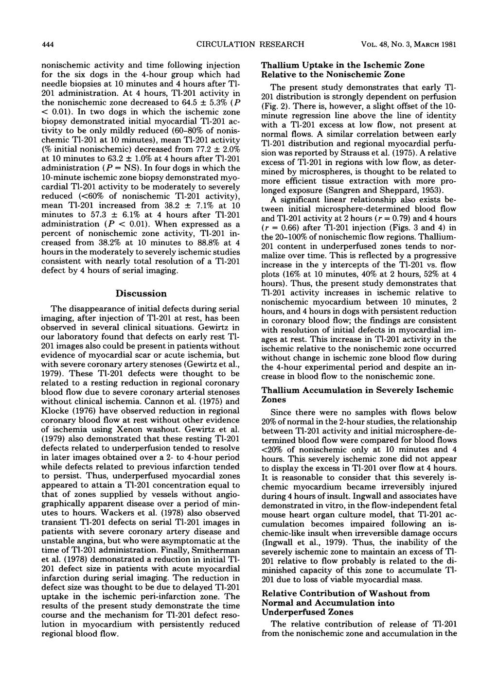 444 CIRCULATION RESEARCH VOL. 48, No. 3, MARCH 98 nonschemc actvty and tme followng njecton for the sx dogs n the 4-hour group whch had needle bopses at 0 mnutes and 4 hours after Tl- 20 admnstraton.