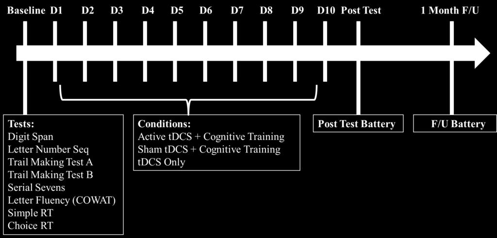 tdcs + Cognitive Training Healthy Volunteers