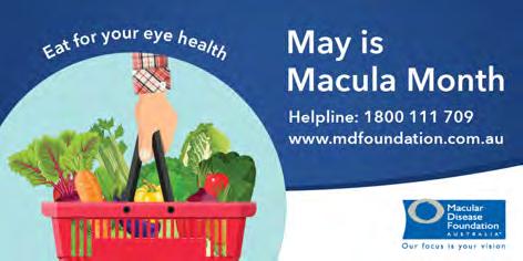3 Share on social media May is Macula Month Eat for your eye health Facebook: Good nutrition and a healthy lifestyle go hand in hand with eye health.