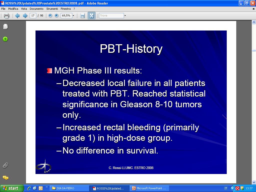 Prostate. 1982-1995, T3-T4, 67.2 Gy vs 75.