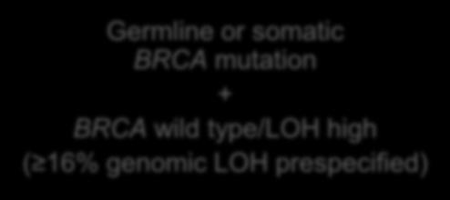 ARIEL3: Primary Endpoint and Step-Down Analysis Primary endpoint: Investigator-assessed PFS (per RECIST) BRCA mutant Germline or somatic BRCA mutation If significant* HRD