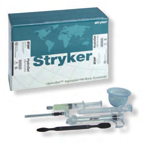 Additional Information HydroSet Injectable HA Indications HydroSet is a self-setting calcium phosphate cement indicated to fill bony voids or gaps of the skeletal system (i.e. extremities, craniofacial, spine, and pelvis).