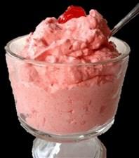 Strawberry Dream Fruit Salad Ingredients 16 oz. Cottage Cheese 2, 3oz packages Strawberry Sugar free Gelatin (watch for added phosphorus) 1, 14oz bag Sliced Frozen Unsweetened Strawberries 1 (8oz.