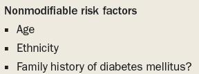 NODAT: risk factors Incidence and complications increase with age
