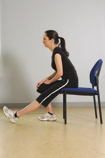 For each stretch, start by sitting tall and towards the front of the chair. 1.