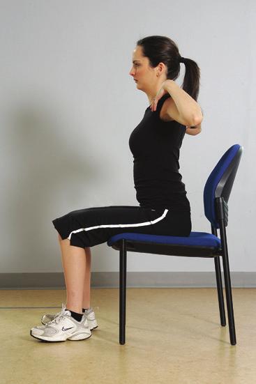 2. Calf stretch Straighten one leg out in front with the