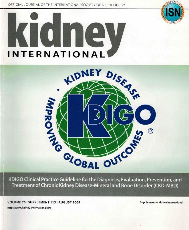 Since 2000: Several Guidelines Appeared Worldwide KDIGO 2009 Founda=on Both Set Targets 2003 2009