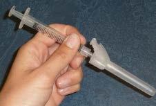 11. Remove the cap from the needle.