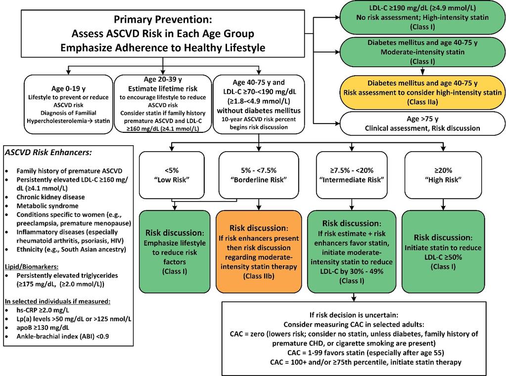 2018 AHA/ACC (updated): Primary Prevention Risk-enhancing