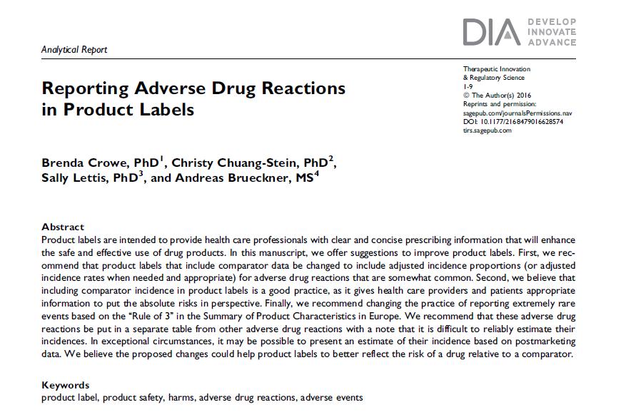 Improving Adverse Drug Reaction
