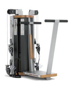 - 600 lbs (300 kg) Stack Weight - 2 x 176 lbs (2 x 80 kg) Width - 29 (74 cm) Length - 74 (187 cm) Numerous mid pulley shoulder options including row rear deltoids, straight arm shoulder flexion,