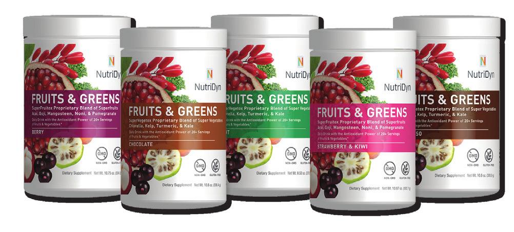 Benefits of NutriDyn Fruits & Greens How the Ingredients in NutriDyn Fruits & Greens Work Plant-Based Micronutrients Micronutrients, as opposed to macronutrients, are nutrients that living beings