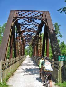 The trail, a Missouri state park, runs 225 miles in the right-of-way of the former