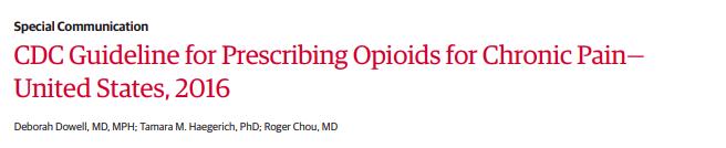 Recommendation #1 Nonpharmacological therapy and nonopioid pharmacologic therapy are preferred for chronic pain Consider opioid therapy only if expected