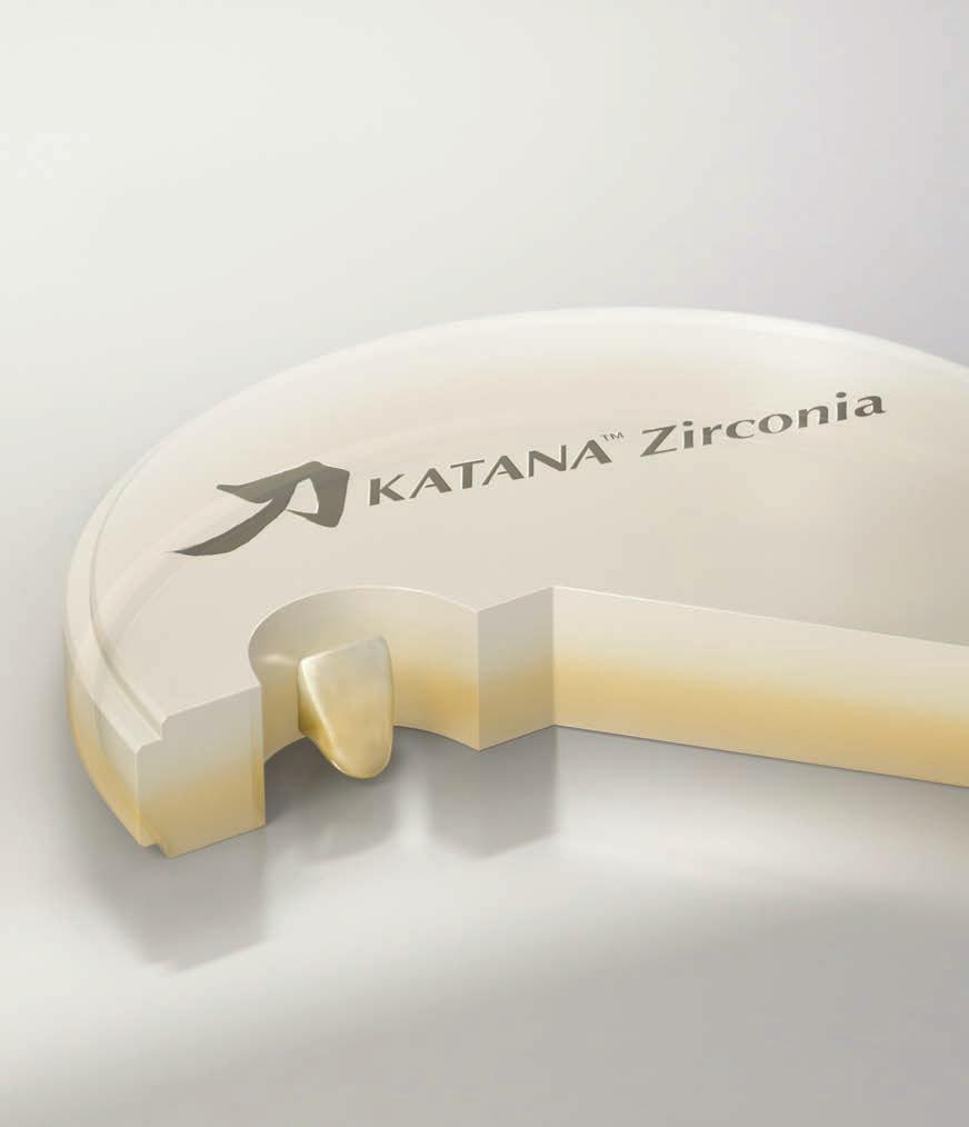 HIGH ESTHETIC WITH KATANA ZIRCONIA* New series which features translucency similar to natural tooth enamel is now available.