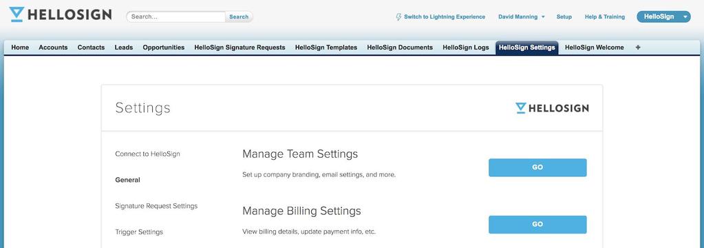 Additional Configuration Settings Once you ve completed the Quick Start Guide you are ready to start using HelloSign for Salesforce with one-time documents.