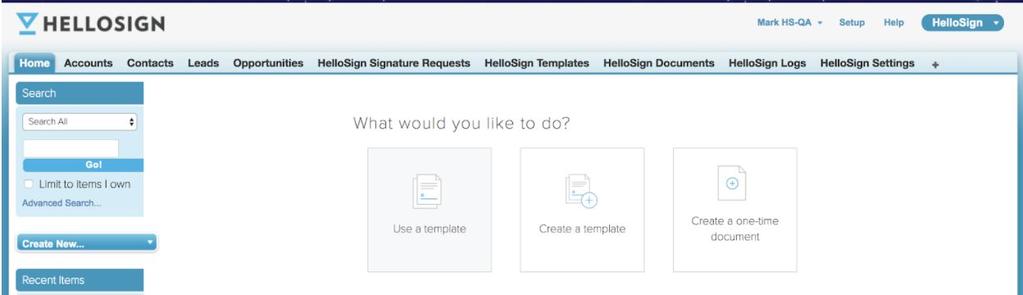 Have an active HelloSign template associated with the record s object User has HelloSign permission set