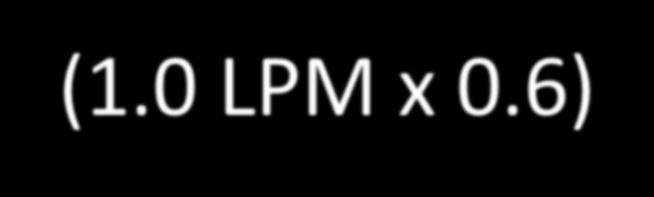 (LPM x FIO2) +