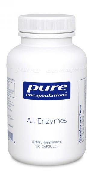 A.I. Enzymes Balanced plant enzyme formula. When taken with meals, this plant enzyme blend promotes the breakdown of protein, carbohydrates and fat for optimal digestion.