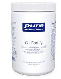 G.I. Fortify (Capsules) Supports G.I. function, motility and detoxification. G.I. Fortify (capsules) are a blend of high-impact fiber, herbs and nutrients to support overall gastrointestinal function and health.