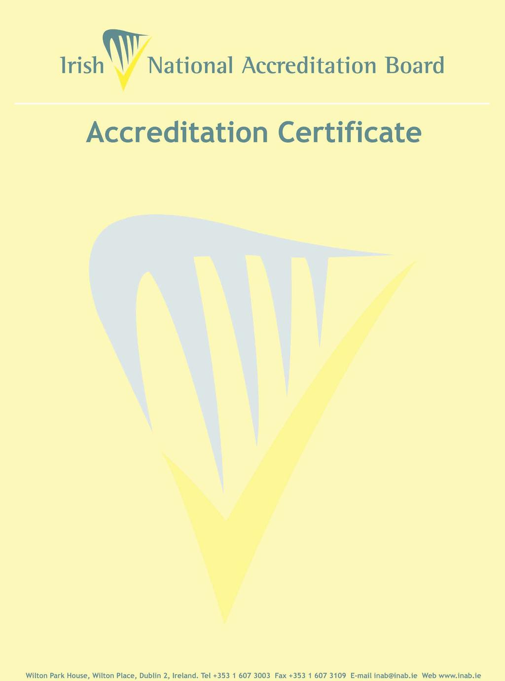 Drug Treatment Centre Board Trinity Court, 30-31 Pearse Street, Dublin 2 Testing Laboratory Registration number: 169T is accredited by the Irish National Accreditation Board (INAB) to undertake