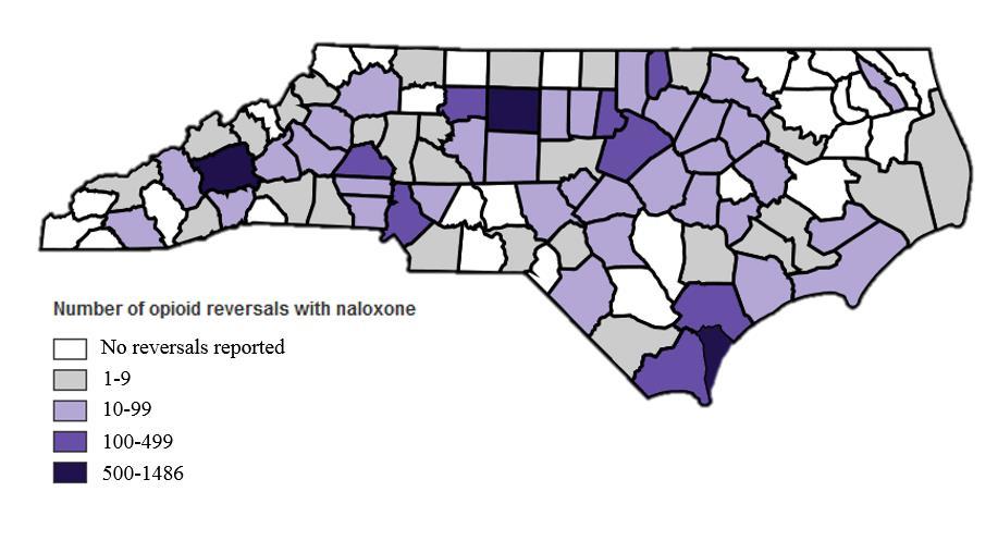 1/1/2015-1/31/2017 (403 total reversals reported) Law Enforcement Reversals in Iredell County, as of 2017 9 Law Enforcement Agencies in Iredell County carrying Naloxone, as of 2017 2 Law Enforcement