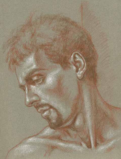 PORTRAIT STUDY OF CLAUDIO, WITH HEAD TURNED STUDY OF A HAND, SHOWING TENDONS STUDY OF FEET TENDONS OF EXTENSOR