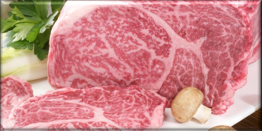 FAT FROM THE WAGYU 20-40% IMF High IMF Better Juiciness Better Texture (Tenderness) Better Acceptability Consumers DO NOT favour excessive marbling