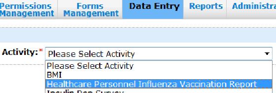 Summary The Healthcare Personnel Influenza Vaccination Report is administered through a system referred to as HERDS.