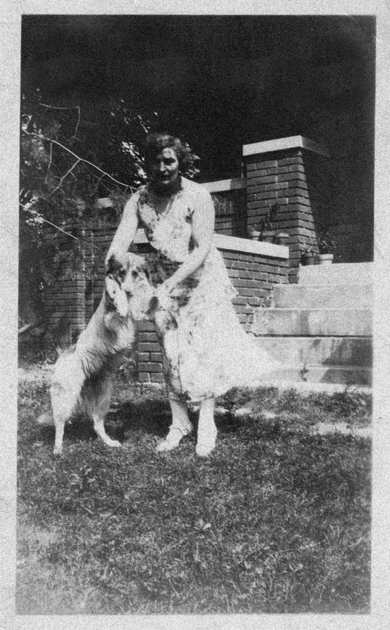 This picture of Julia Ramold Sinkovitz was taken by her sister-in-law, Margaret Sinkovitz in front of Julia