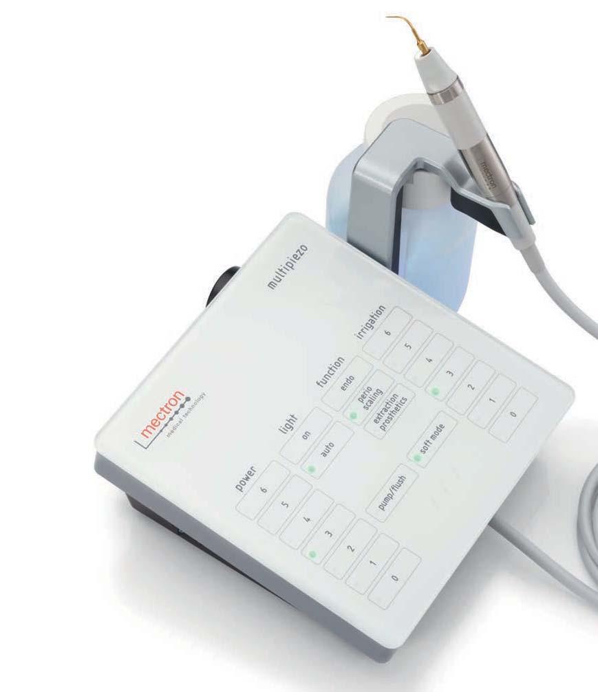 Û ULTRASONIC INSERTS Û MULTIPIEZO white Û A LARGE VARIETY OF APPLICATIONS Scaling, perio, endo, restorative mectron offers a wide range of applications.