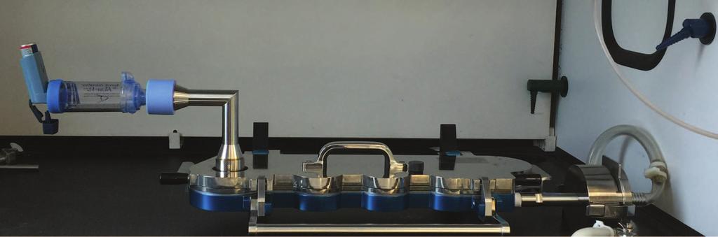 Fig. 1. Investigational setup used to measure particle size of albuterol hydrofluroalkane.