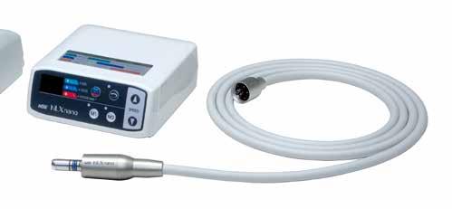 Autoclavable up to 135 C (Micromotor only) Contents NLX nano U (Control Unit) NLX nano (Motor) NLX CD (Cord) NLAC (AC Adaptor) 230V Specifications (Control Unit) Rated Input : AC 28V 50/60 Hz Output