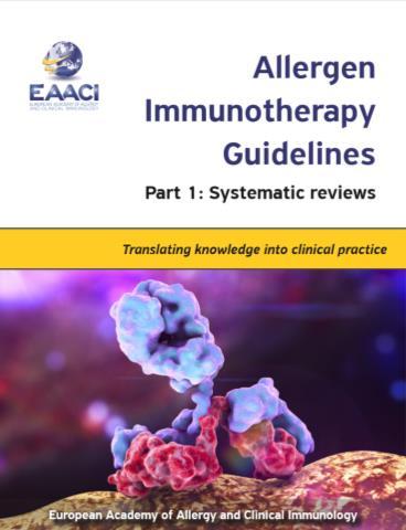 EAACI AIT Guidelines CPGs are statements that include recommendations intended to optimize patient care
