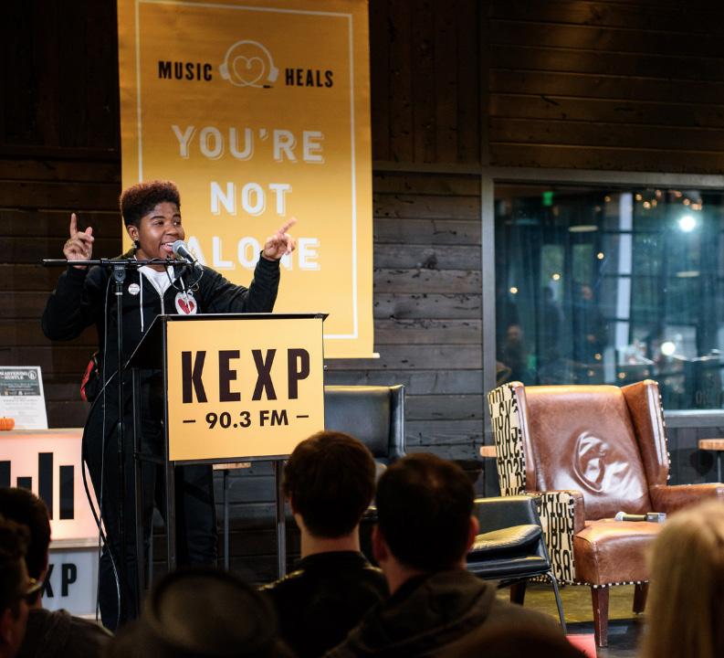 PROGRAMMING HIGHLIGHTS: CONTINUED MASTERING THE HUSTLE Upholding the music of the Pacific Northwest to enrich and strengthen our region is one of KEXP s core commitments.