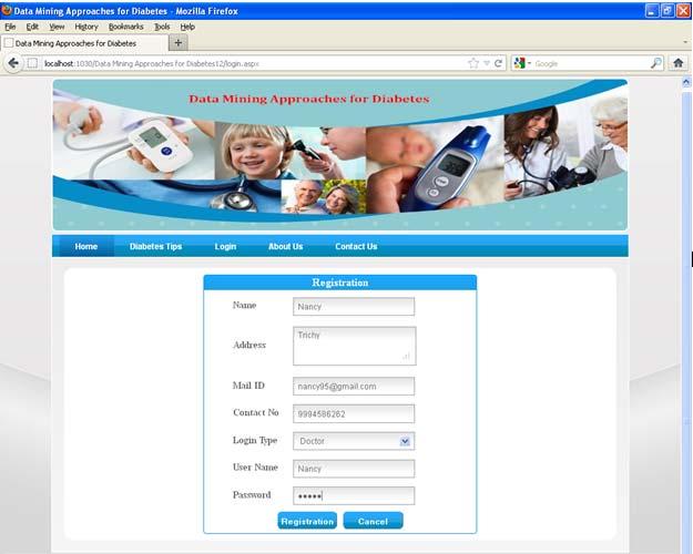 they first registered his/her personal details and then login into page to upload medical files.